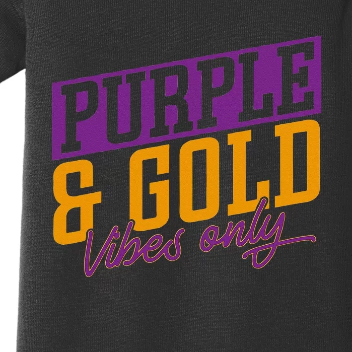 Purple And Gold Vibes Baby Bodysuit