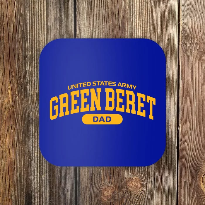 Proud Army Green Beret Dad Cute Gift Coaster