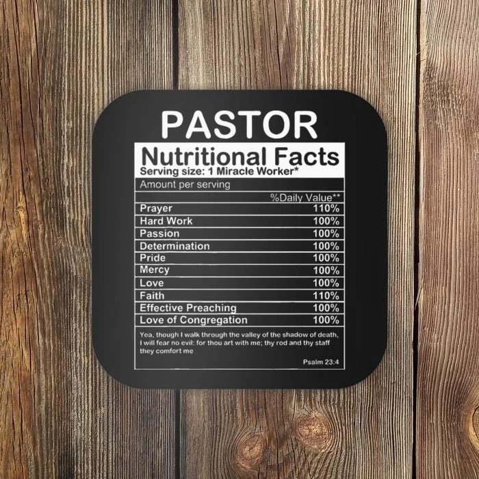 Pastor Appreciation Gift Cool Preacher Coaster