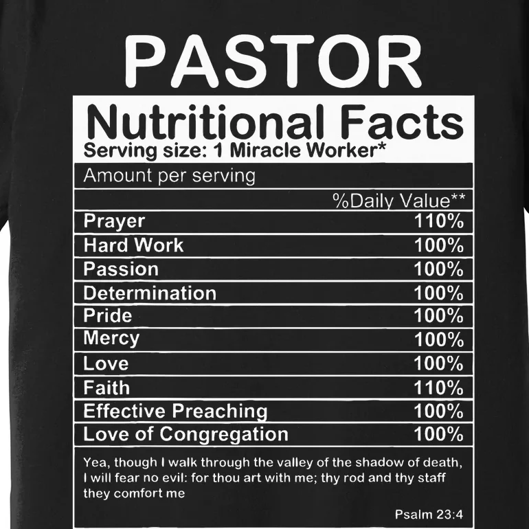 Pastor Appreciation Gift Cool Preacher Premium T-Shirt