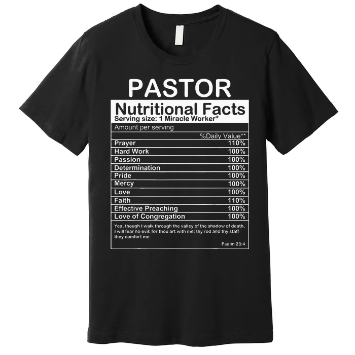 Pastor Appreciation Gift Cool Preacher Premium T-Shirt