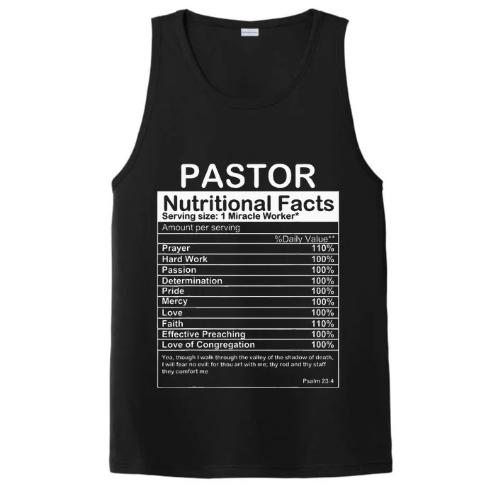 Pastor Appreciation Gift Cool Preacher Performance Tank