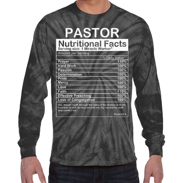 Pastor Appreciation Gift Cool Preacher Tie-Dye Long Sleeve Shirt