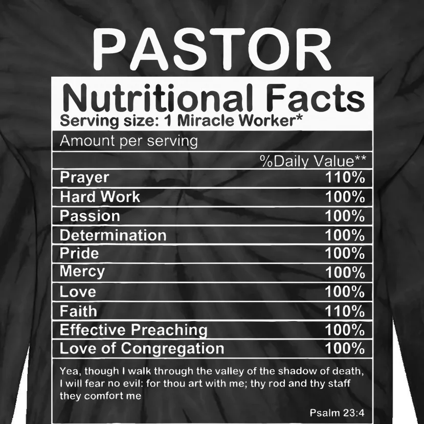 Pastor Appreciation Gift Cool Preacher Tie-Dye Long Sleeve Shirt