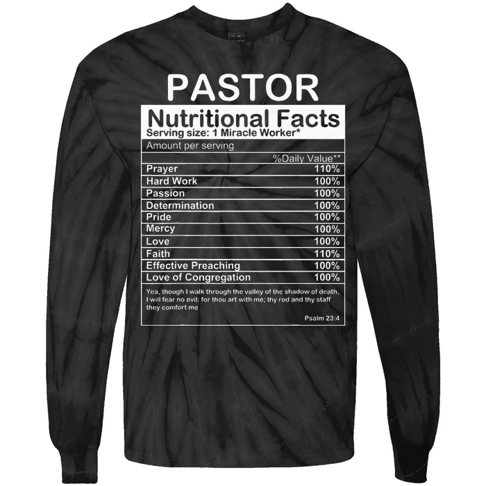 Pastor Appreciation Gift Cool Preacher Tie-Dye Long Sleeve Shirt