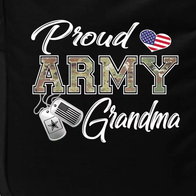 Proud Army Grandma Shirt Military Pride Impact Tech Backpack