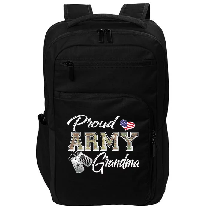 Proud Army Grandma Shirt Military Pride Impact Tech Backpack