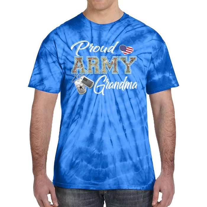 Proud Army Grandma Shirt Military Pride Tie-Dye T-Shirt