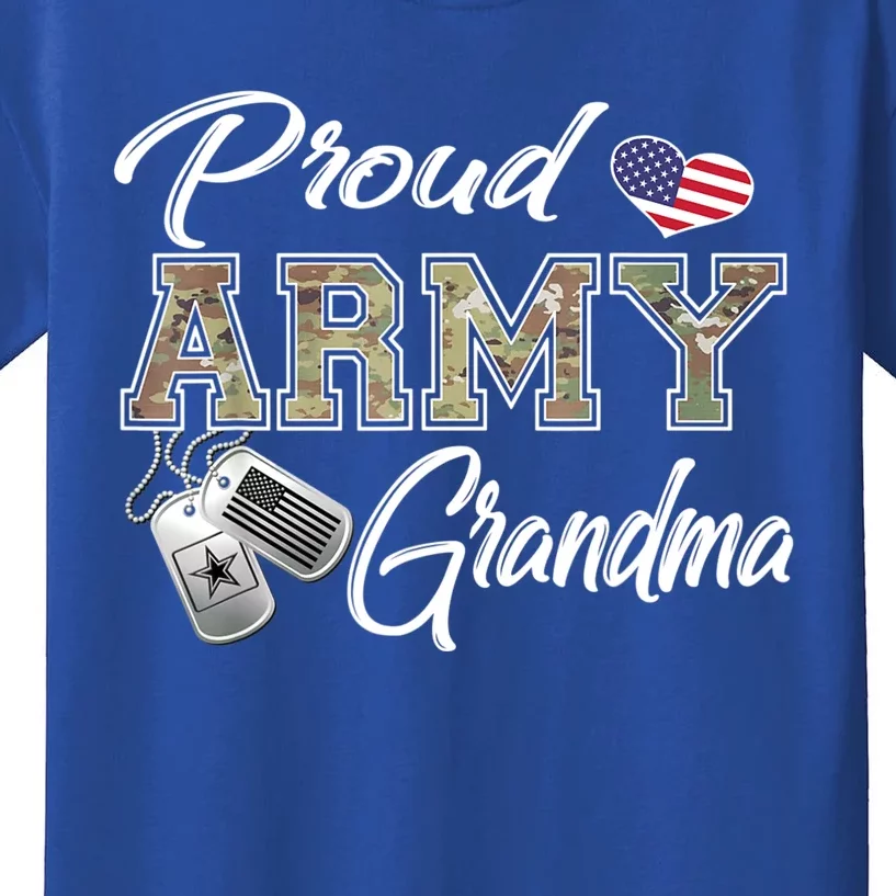 Proud Army Grandma Shirt Military Pride Kids T-Shirt