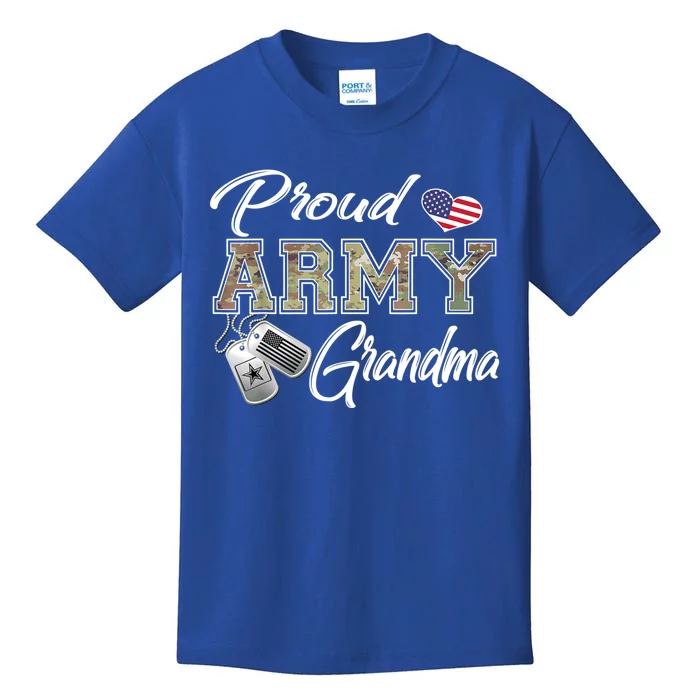 Proud Army Grandma Shirt Military Pride Kids T-Shirt