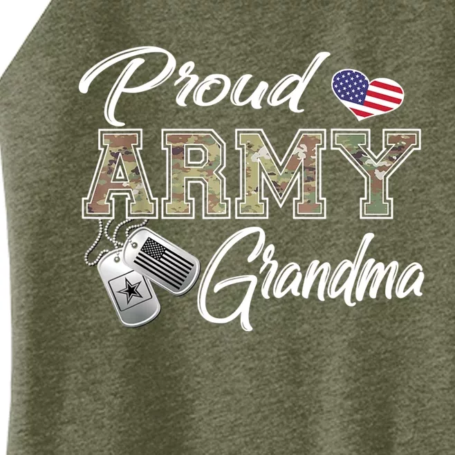 Proud Army Grandma Shirt Military Pride Women’s Perfect Tri Rocker Tank