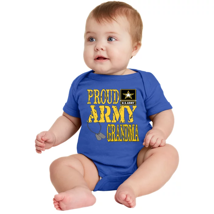 Proud Army Grandma Gift Military Pride Sweater Gift Baby Bodysuit