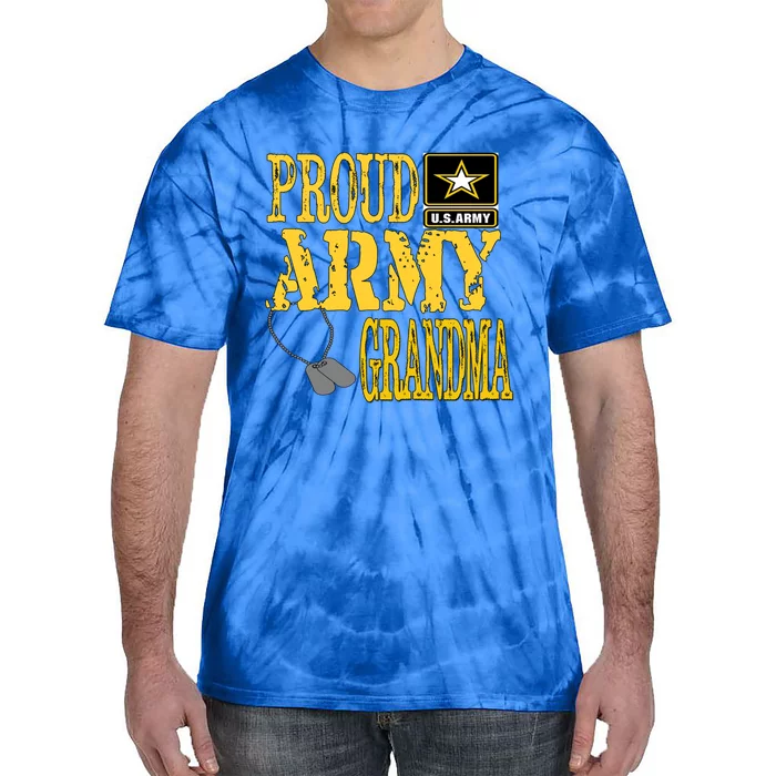 Proud Army Grandma Gift Military Pride Sweater Gift Tie-Dye T-Shirt