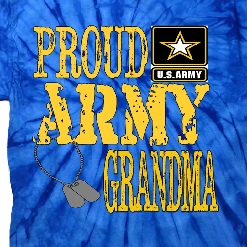 Proud Army Grandma Gift Military Pride Sweater Gift Tie-Dye T-Shirt