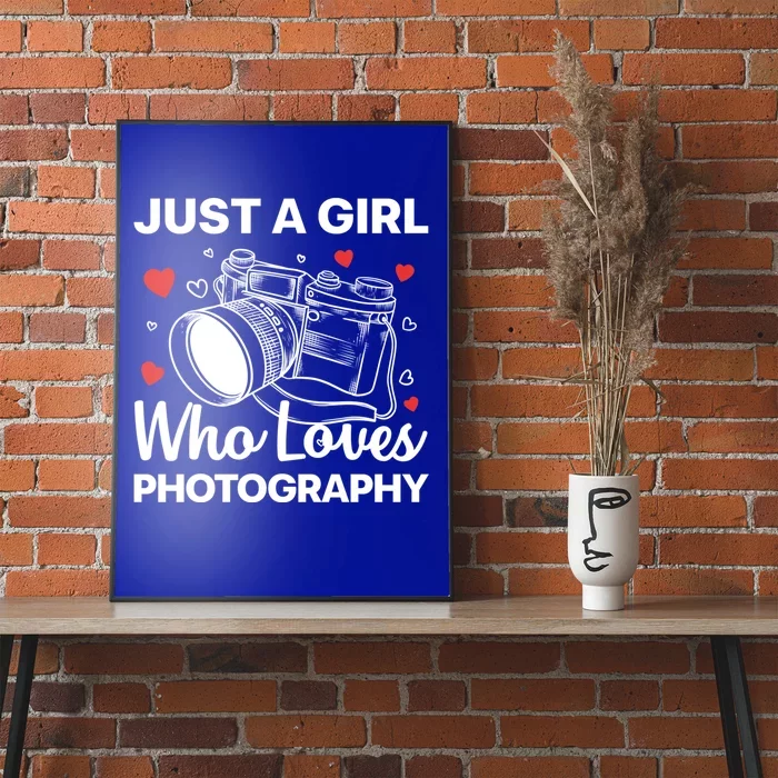 Photography Art Girl Photographer Camera Lovers Cute Gift Poster