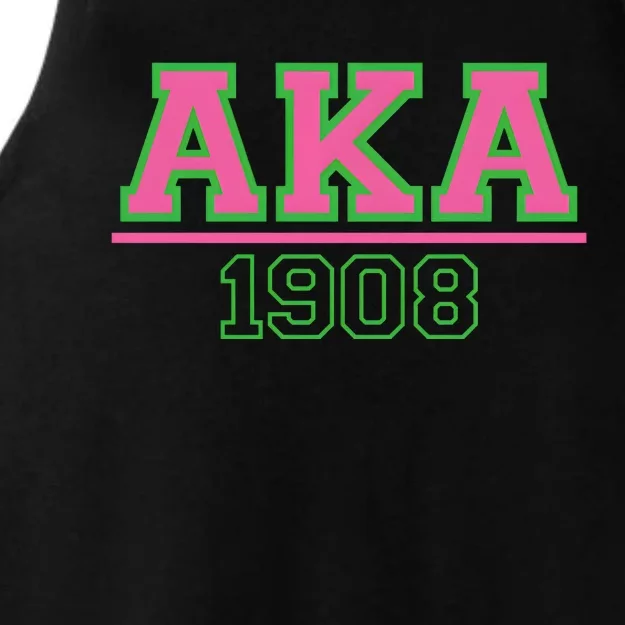 Pink And Green Aka 1908 Ladies Tri-Blend Wicking Tank