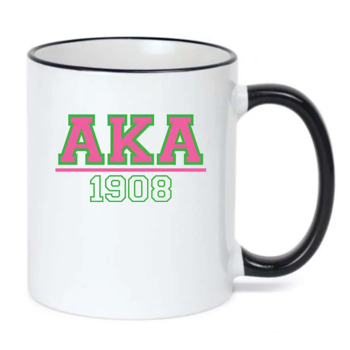 Pink And Green Aka 1908 Black Color Changing Mug