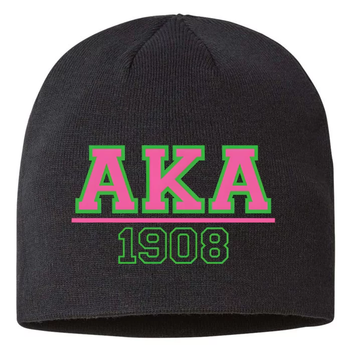 Pink And Green Aka 1908 8 1/2in Sustainable Knit Beanie