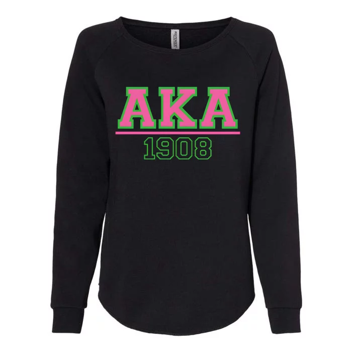 Pink And Green Aka 1908 Womens California Wash Sweatshirt