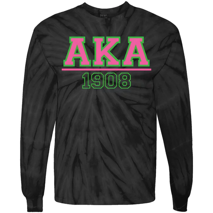 Pink And Green Aka 1908 Tie-Dye Long Sleeve Shirt