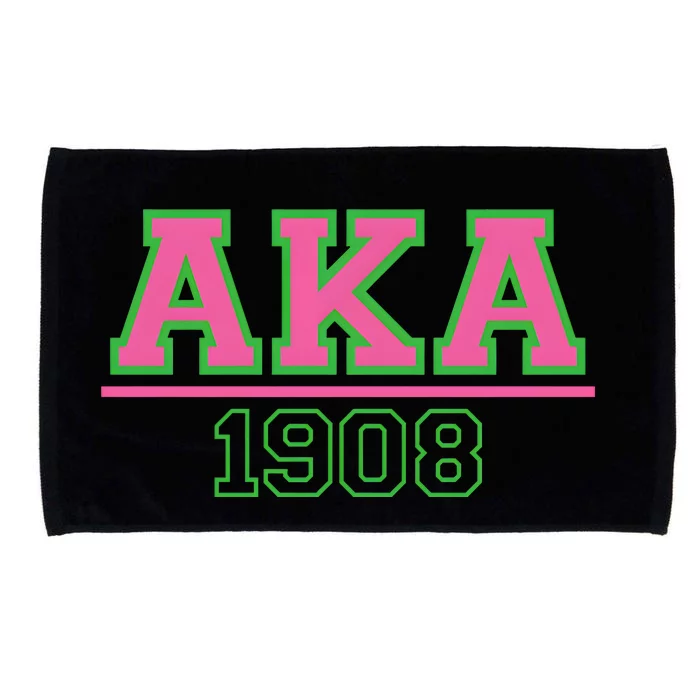 Pink And Green Aka 1908 Microfiber Hand Towel