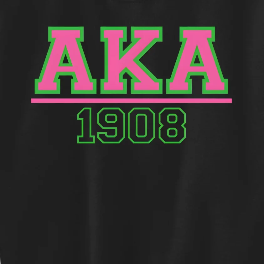 Pink And Green Aka 1908 Kids Sweatshirt