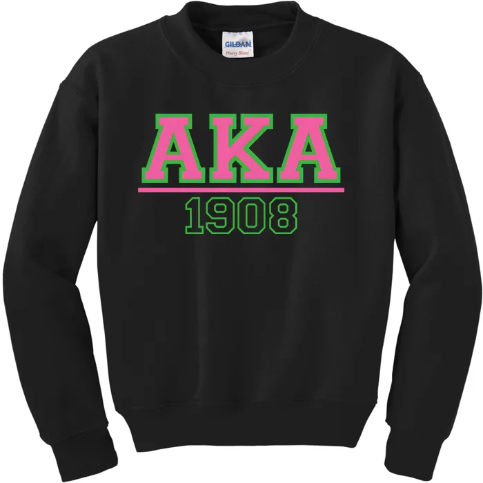 Pink And Green Aka 1908 Kids Sweatshirt