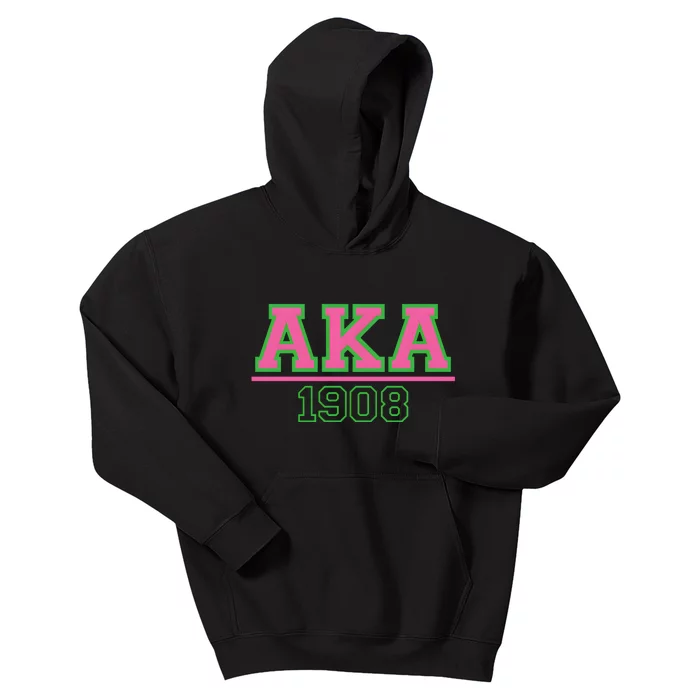 Pink And Green Aka 1908 Kids Hoodie