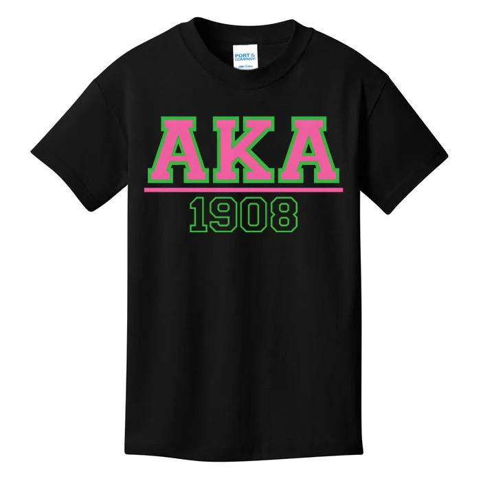 Pink And Green Aka 1908 Kids T-Shirt