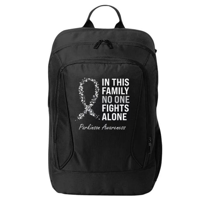 Parkinson Awareness Gray Ribbon City Backpack