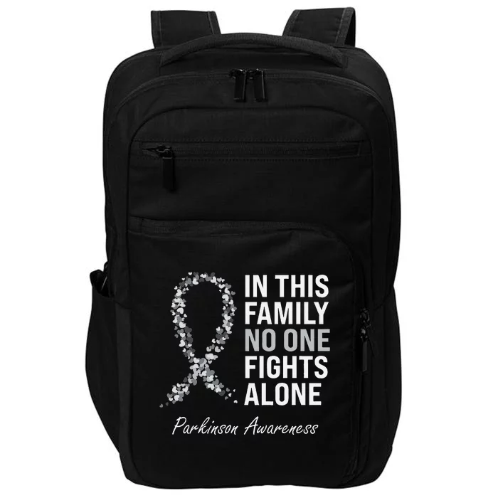 Parkinson Awareness Gray Ribbon Impact Tech Backpack