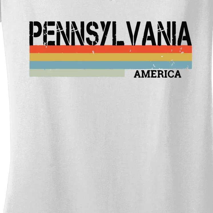 Pennsylvania America Gift Women's V-Neck T-Shirt