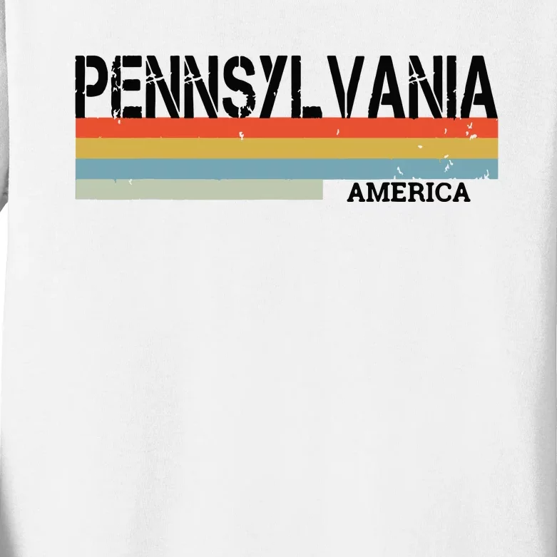 Pennsylvania America Gift Kids Long Sleeve Shirt