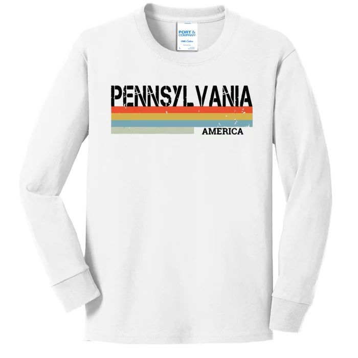 Pennsylvania America Gift Kids Long Sleeve Shirt