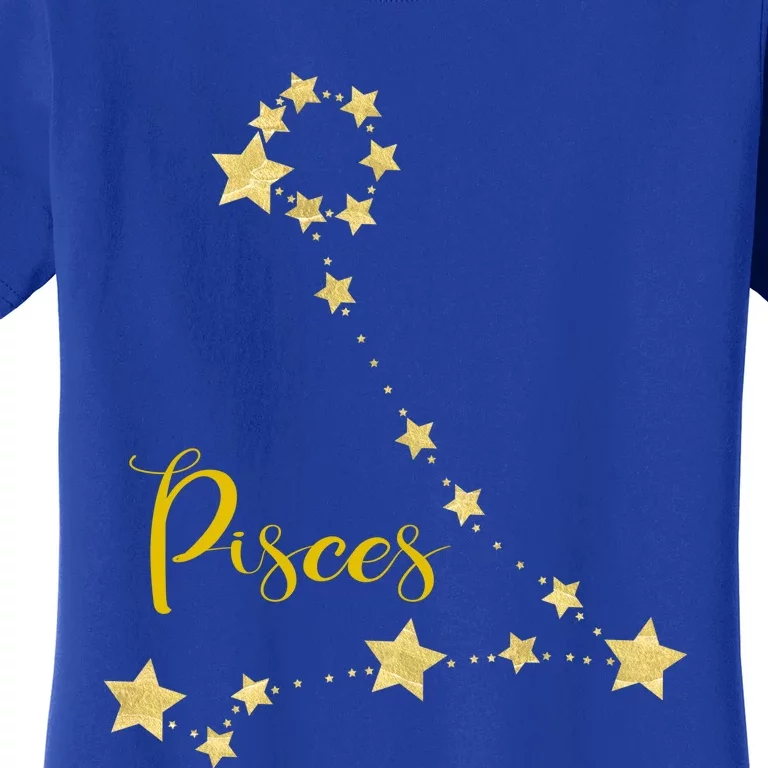 Pisces Astrology Gift With Constellation Women's T-Shirt