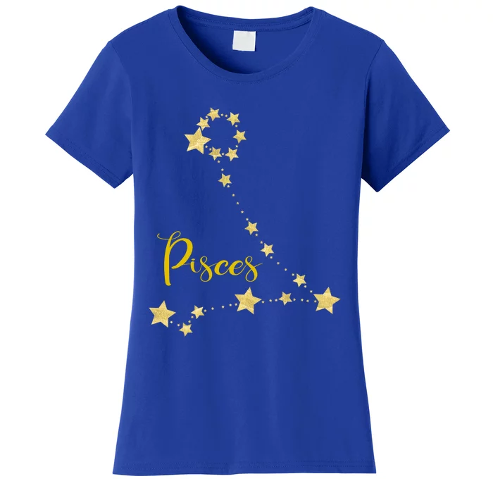 Pisces Astrology Gift With Constellation Women's T-Shirt