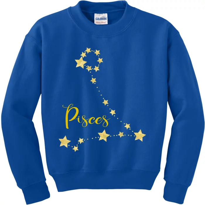 Pisces Astrology Gift With Constellation Kids Sweatshirt