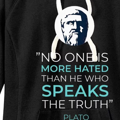 Plato Ancient Greek Philosophy Quote Women's Fleece Hoodie