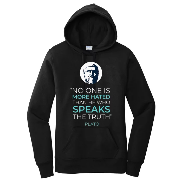 Plato Ancient Greek Philosophy Quote Women's Pullover Hoodie