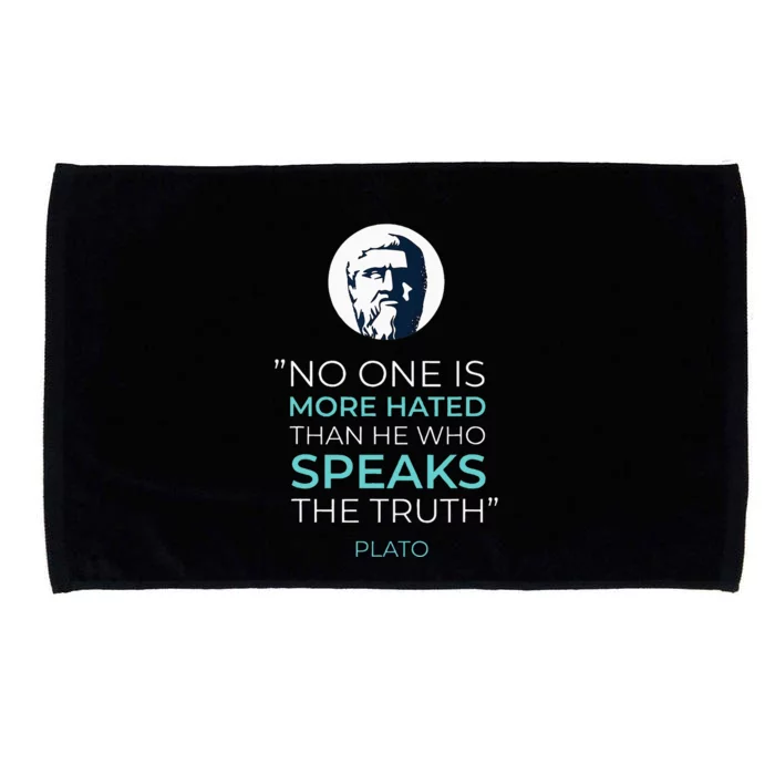 Plato Ancient Greek Philosophy Quote Microfiber Hand Towel