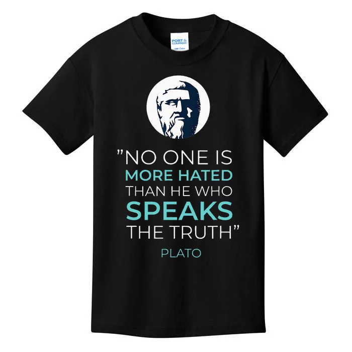 Plato Ancient Greek Philosophy Quote Kids T-Shirt