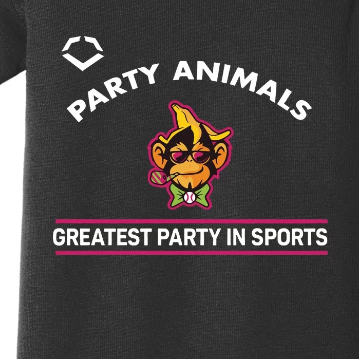 Party Animals Greatest Party In Sports Baby Bodysuit