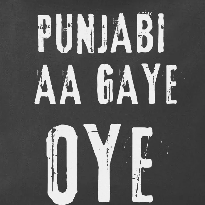 Punjabi Aa Gaye Oye Diljit Dosanjh Fun Zip Tote Bag