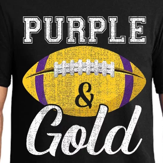 Purple And Gold Game Day Group Purple and Gold Vibes Pajama Set