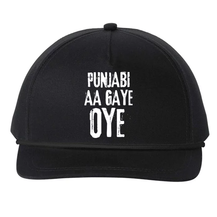 Panjabi Aa Gaye Oye Diljit Dosanjh Snapback Five-Panel Rope Hat