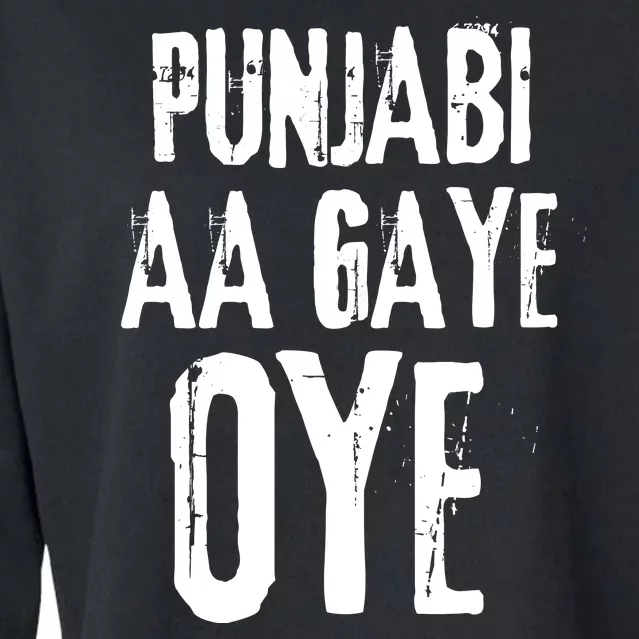 Panjabi Aa Gaye Oye Diljit Dosanjh Cropped Pullover Crew