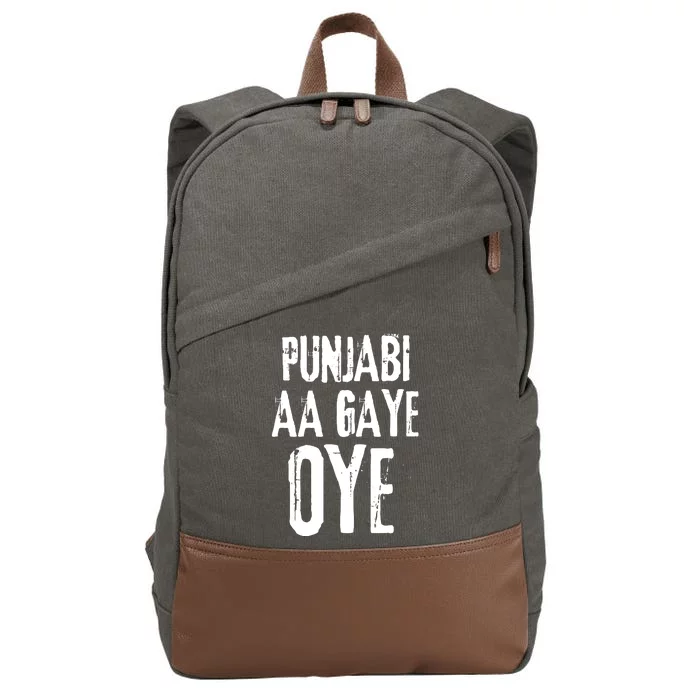 Panjabi Aa Gaye Oye Diljit Dosanjh Cotton Canvas Backpack