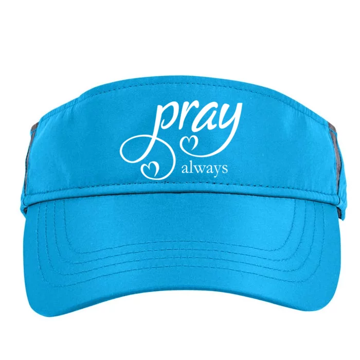 Pray Always Gift Adult Drive Performance Visor