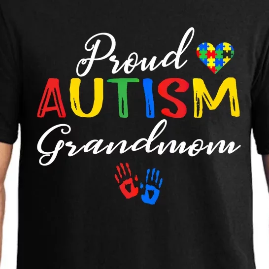 Proud Autism Grandmom Autism Awareness Day Autistic Support Gift Pajama Set