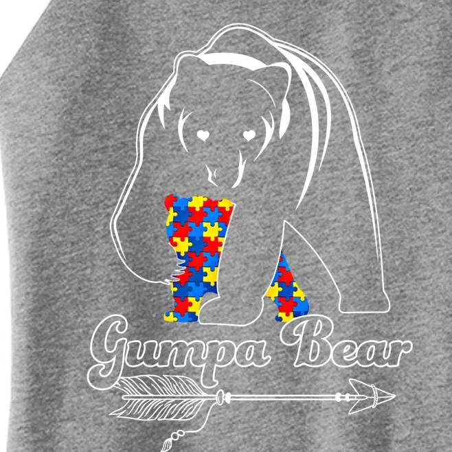 Proud Autism Gumpa Bear Autism Awareness Autistic Support Cool Gift Women’s Perfect Tri Rocker Tank